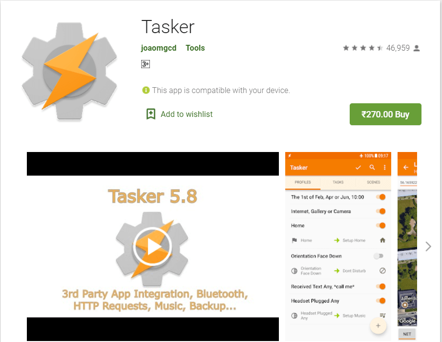 Tasker |  Las mejores aplicaciones para controlar a distancia un teléfono Android desde tu PC