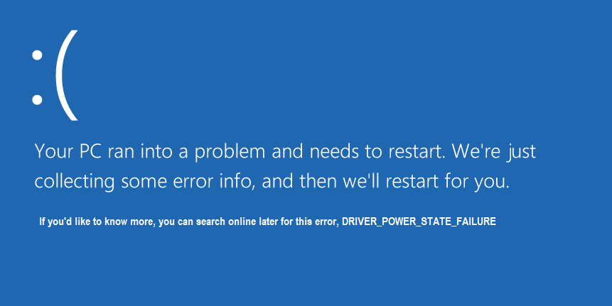 Error de estado de alimentación del controlador en Windows 10