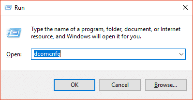 Ventana dcomcnfg / Error de corrección de clase no registrada en Windows 10