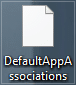 DefaultAppAssociations.xml contendría sus asociaciones de aplicaciones predeterminadas personalizadas