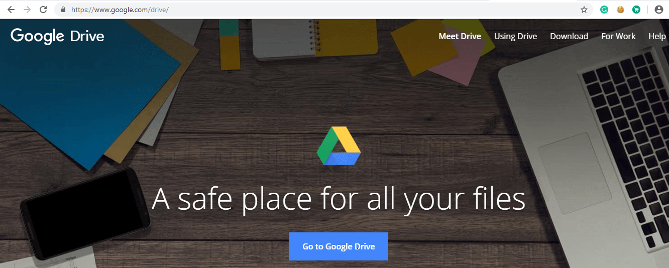 Abre Google Drive usando el enlace