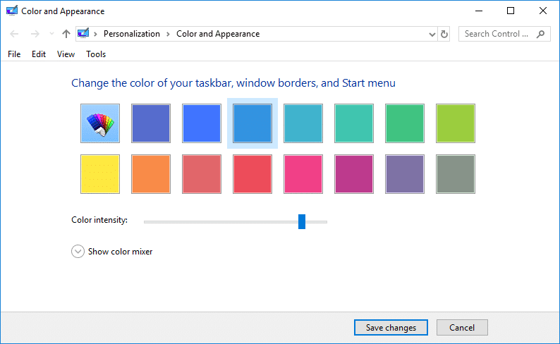 Acceda fácilmente al color y la apariencia en Windows 10
