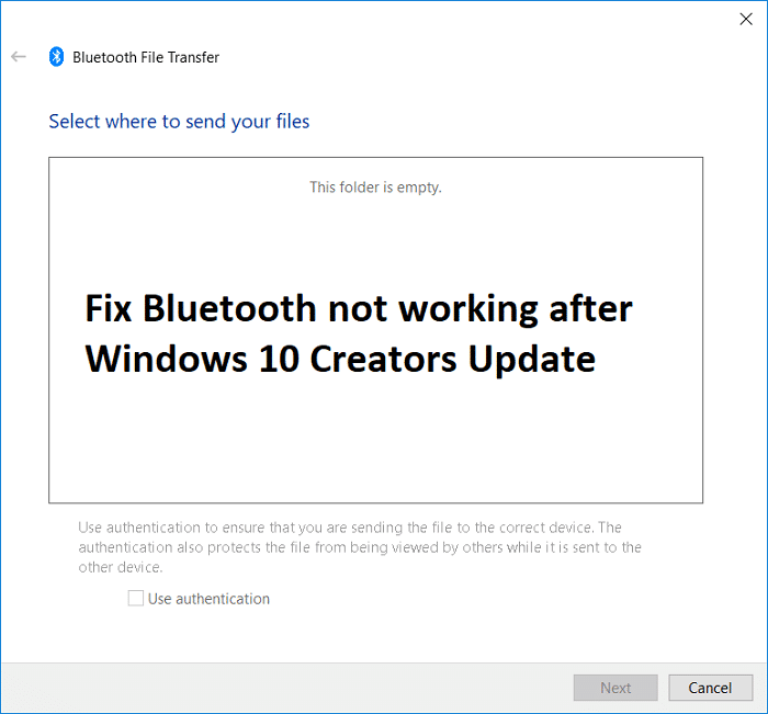 Arreglar Bluetooth no funciona después de Windows 10 Creators Update