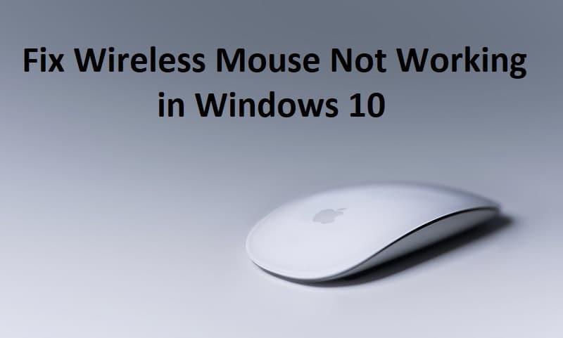 Arreglar el mouse inalámbrico que no funciona en Windows 10