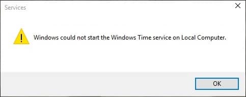 Arreglar el servicio de hora de Windows que no funciona