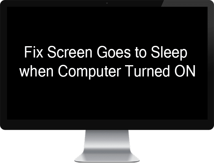 Arreglar la pantalla entra en modo de suspensión cuando la computadora se enciende