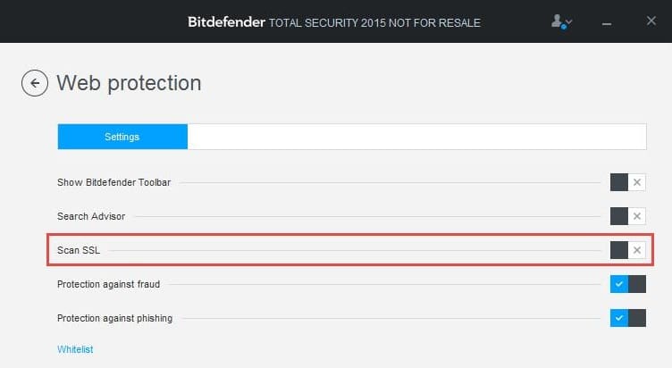 bitdefender desactivar el escaneo ssl |  Arreglar su conexión no es un error privado en Chrome
