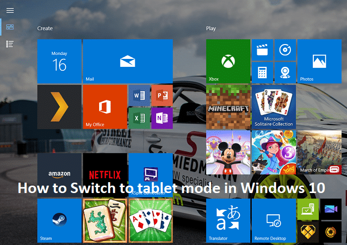 Cómo cambiar al modo tableta en Windows 10