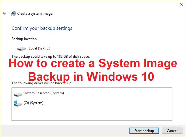 Cómo crear una copia de seguridad de la imagen del sistema