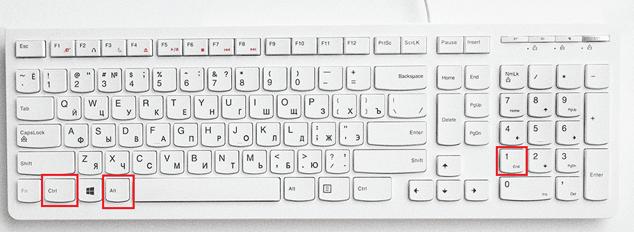 Usa CTRL + ALT + Fin