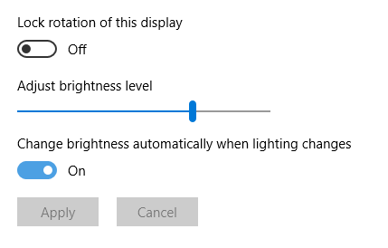 Habilitar o deshabilitar el brillo adaptable en Windows 10