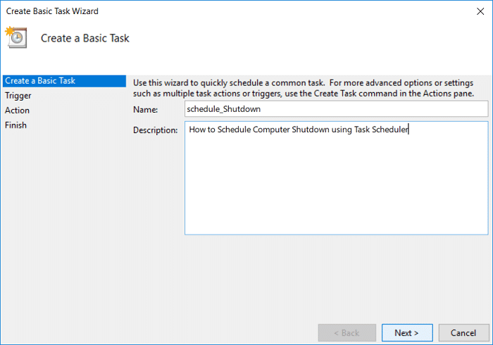 Cómo programar el apagado automático de Windows 10