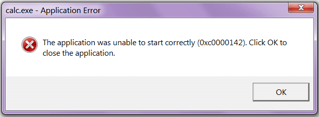 Cómo reparar el error de aplicación 0xc0000142