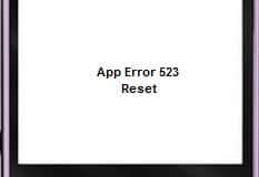 Solucionar error de aplicación 523