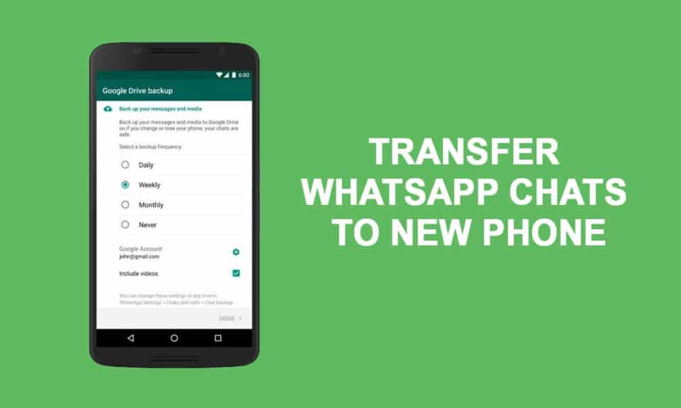 Cómo transferir viejos chats de WhatsApp a tu nuevo teléfono