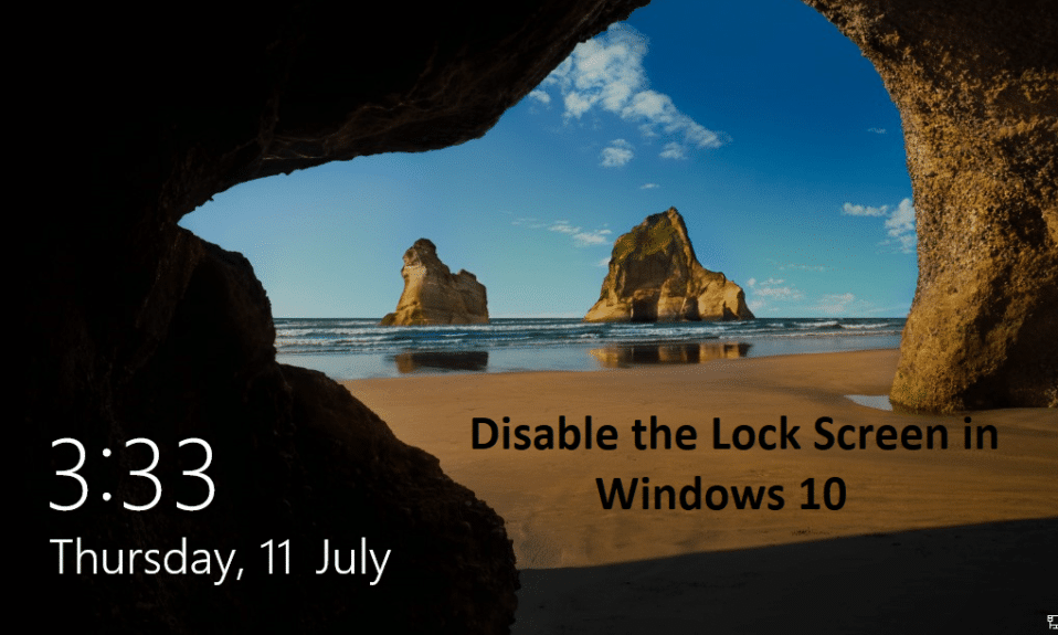 Deshabilitar la pantalla de bloqueo en Windows 10