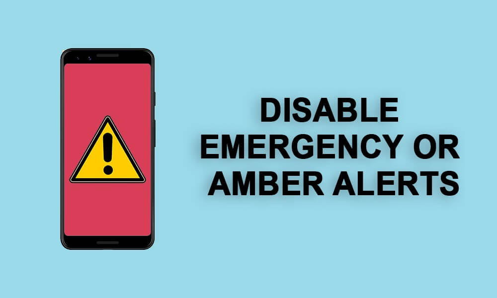 Deshabilite el sonido de alerta de emergencia o ámbar en el teléfono Android