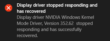 Arreglar el controlador de modo Nvidia Kernel ha dejado de responder error