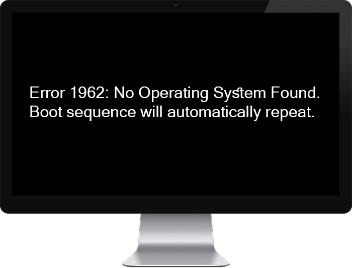 Solucionar el error 1962 No se encontró ningún sistema operativo.  La secuencia de arranque se repetirá automáticamente