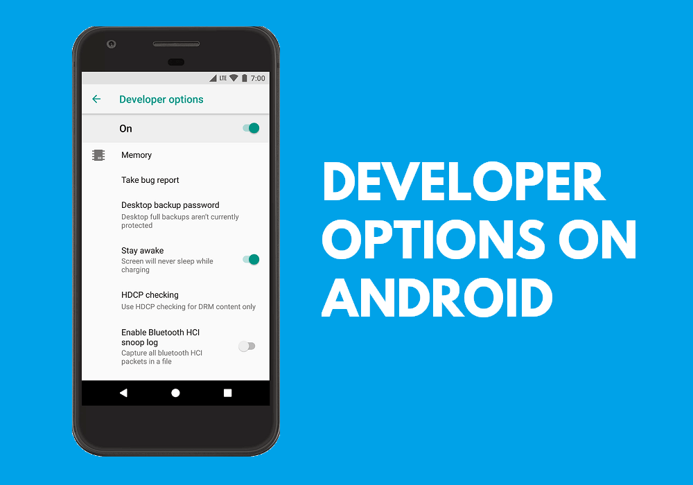 Habilitar o deshabilitar las opciones de desarrollador en Android