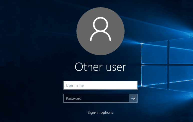 Ocultar dirección de correo electrónico en la pantalla de inicio de sesión de Windows 10