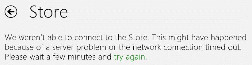 Reparar Windows Store que no se carga en Windows 10