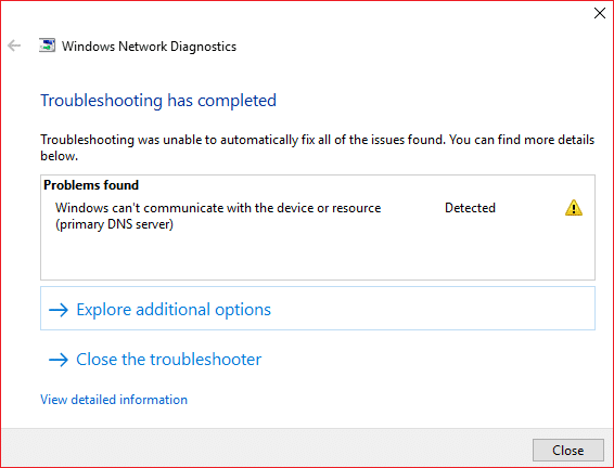Arreglar Windows no puede comunicarse con el dispositivo o error de recurso