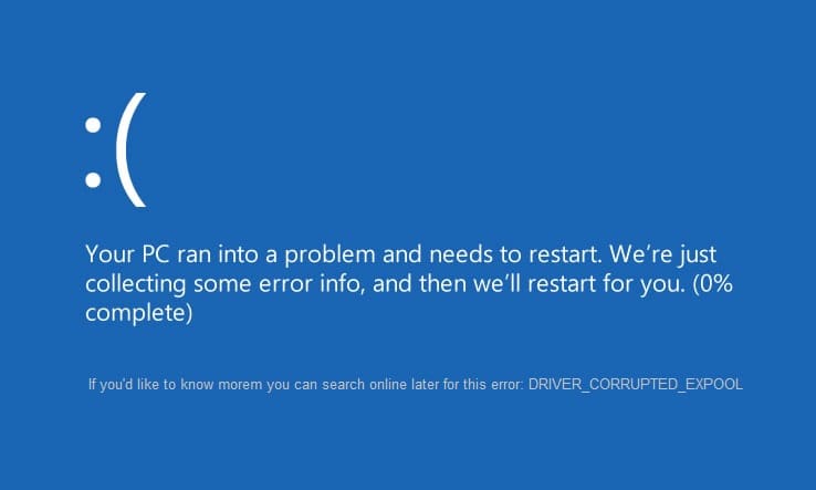 Arreglar el error de Expool dañado por el controlador en Windows 10