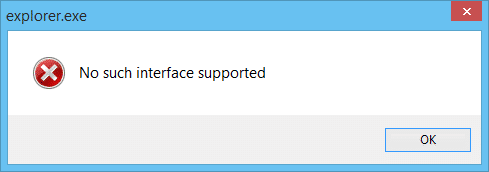 Reparar ningún mensaje de error compatible con la interfaz