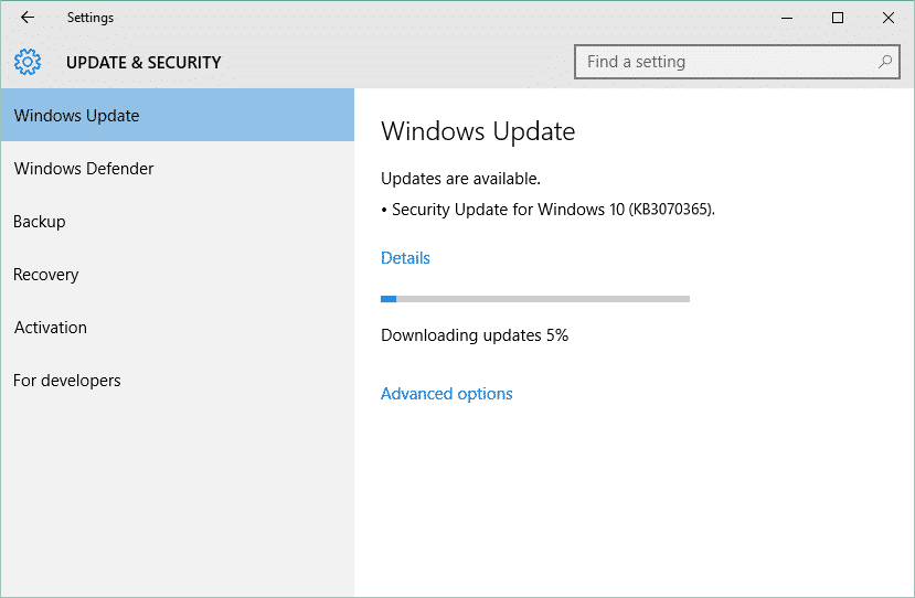 Solucionar problemas de Windows Update atascado al descargar actualizaciones