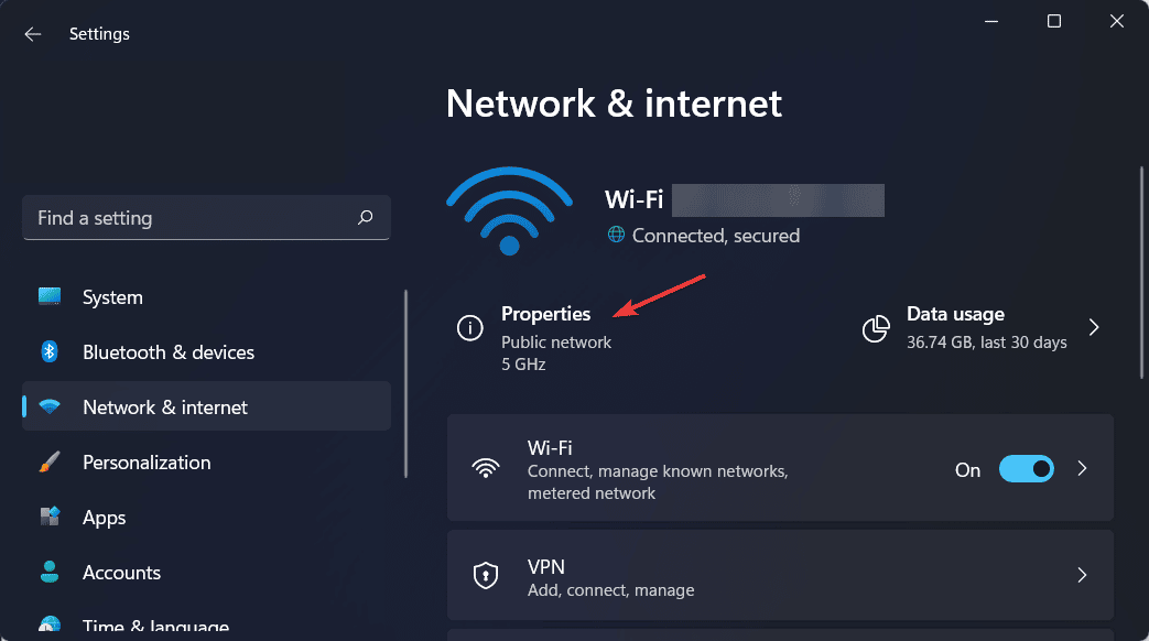 prop-net cambiar contraseña wifi windows 11