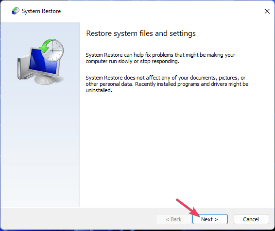 Restaurar sistema de servicio de audio de Windows bloqueando Windows 11