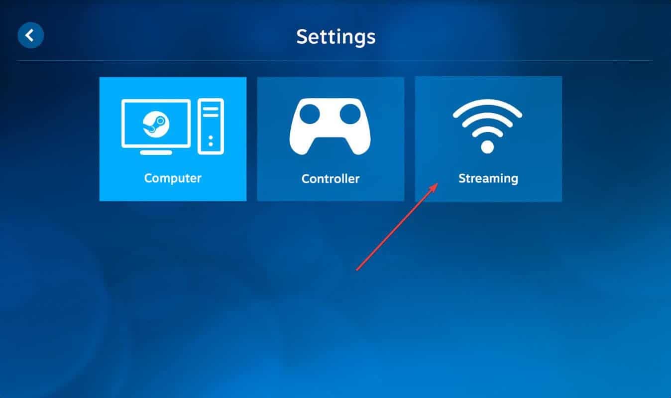 en marcha configuración de transmisión enlace de vapor dispositivo remoto