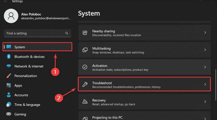 w11 solucionar problemas