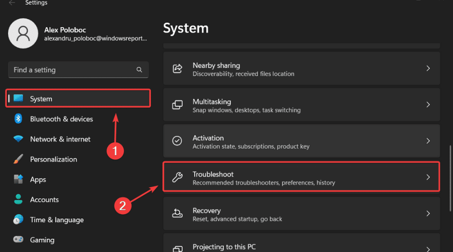 w11 solucionar problemas