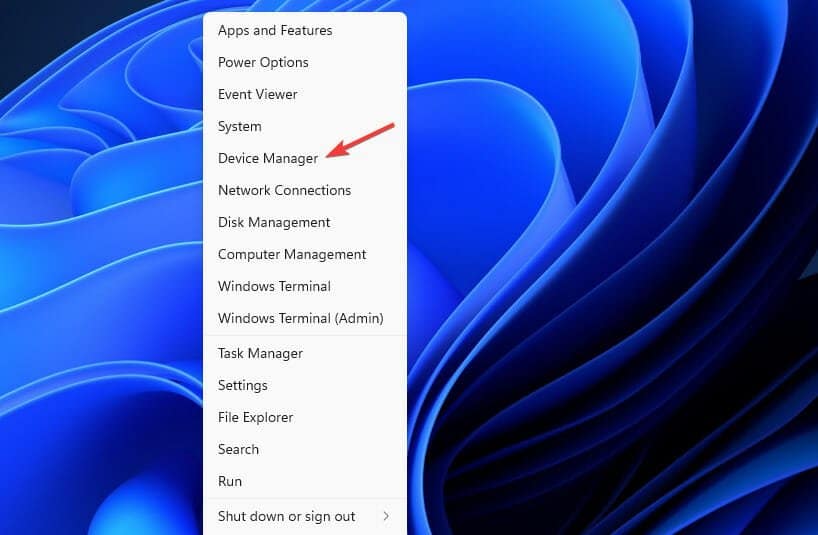Opción de administrador de dispositivos Windows 11 sin controlador de gráficos amd instalado