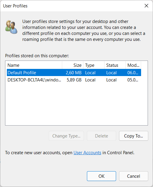 Configuración avanzada del sistema de perfiles de usuario en Windows 11