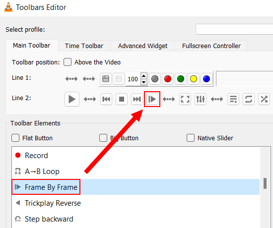 Añadir el botón de fotograma único a la barra de herramientas del reproductor multimedia VLC