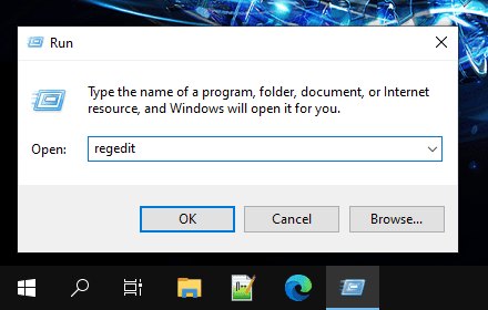 Abrir el Editor del Registro en Windows 10