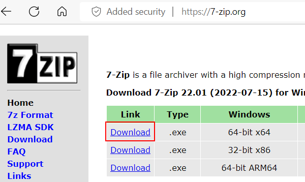 Descargar 7-Zip