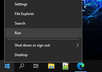 Abrir la ventana Ejecutar en Windows 10